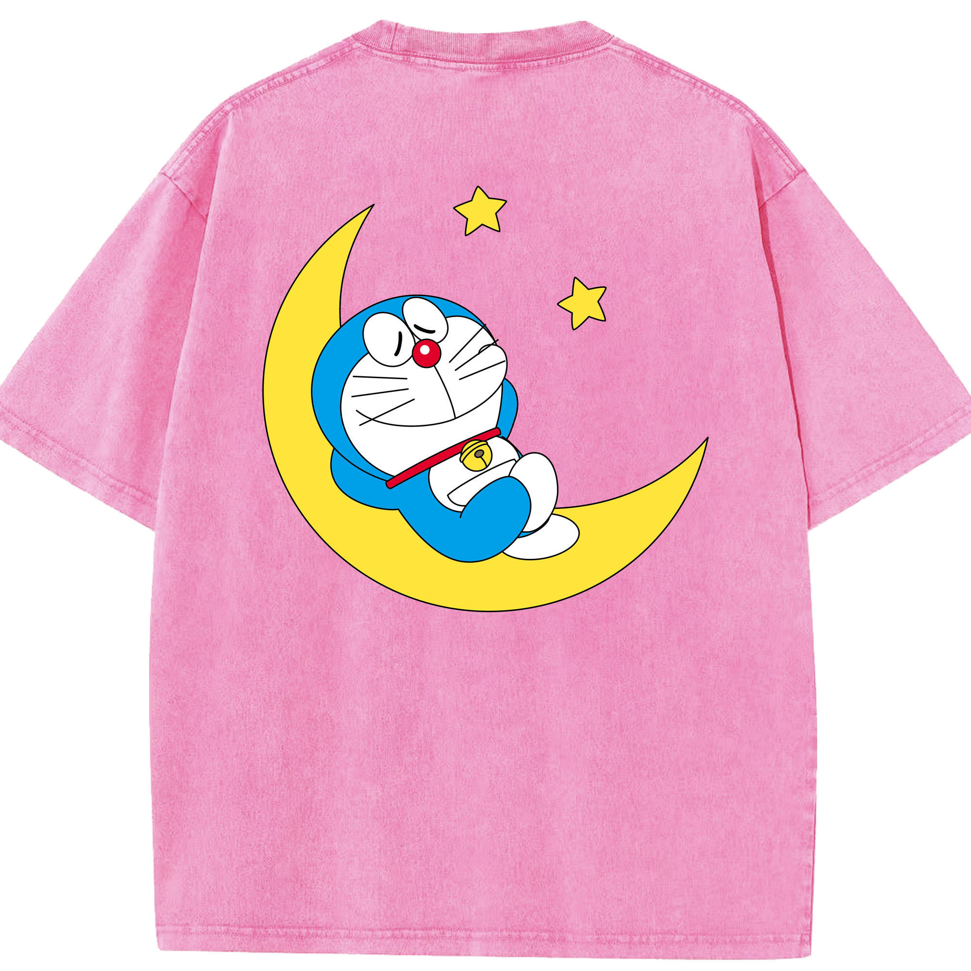 （画像用） ドラえもん Doraemon 綿100% ヴィンテージ風 半袖Tシャツ（背面プリント）